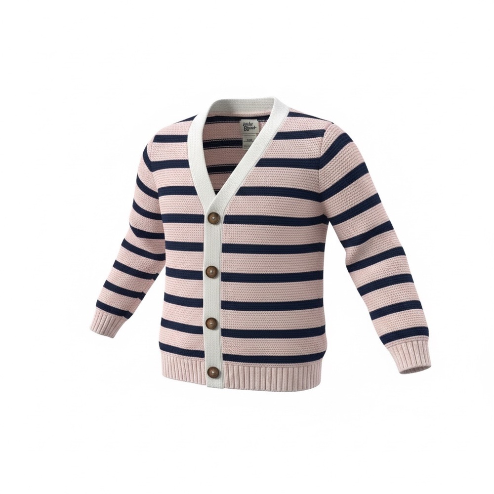 OshKosh Pink and Navy Striped Cardigan